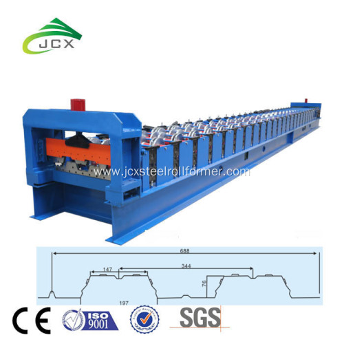 Metal floor deck profile roll forming machine